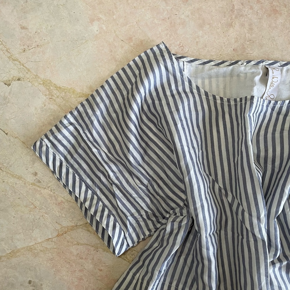 Ewa I Walla  Coastal Flowy Stripped Blouse - Picture 2 of 7